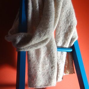 Hand-Knit Luxury Yarn Scarf New